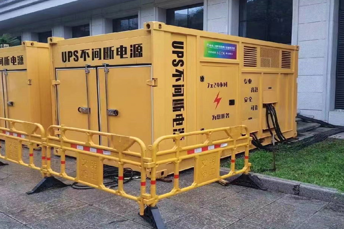 连平发电机租赁施工现场