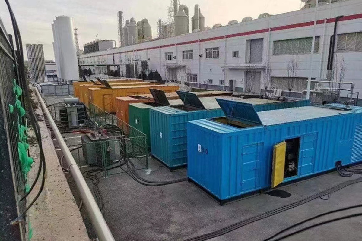 连平发电机租赁施工现场